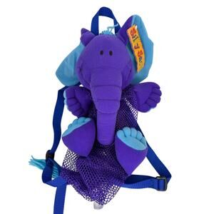 Silly Sacs Stephen Joseph Bottle Buddy in Purple with Mesh Pouch Vintage Toy